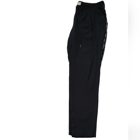 Joie Black Straight Leg Silk Trousers Small - Picture 5 of 10